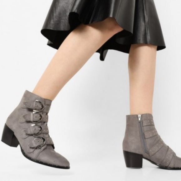 Asos Truffle Collection studded buckle boots, 9 - Picture 4 of 9